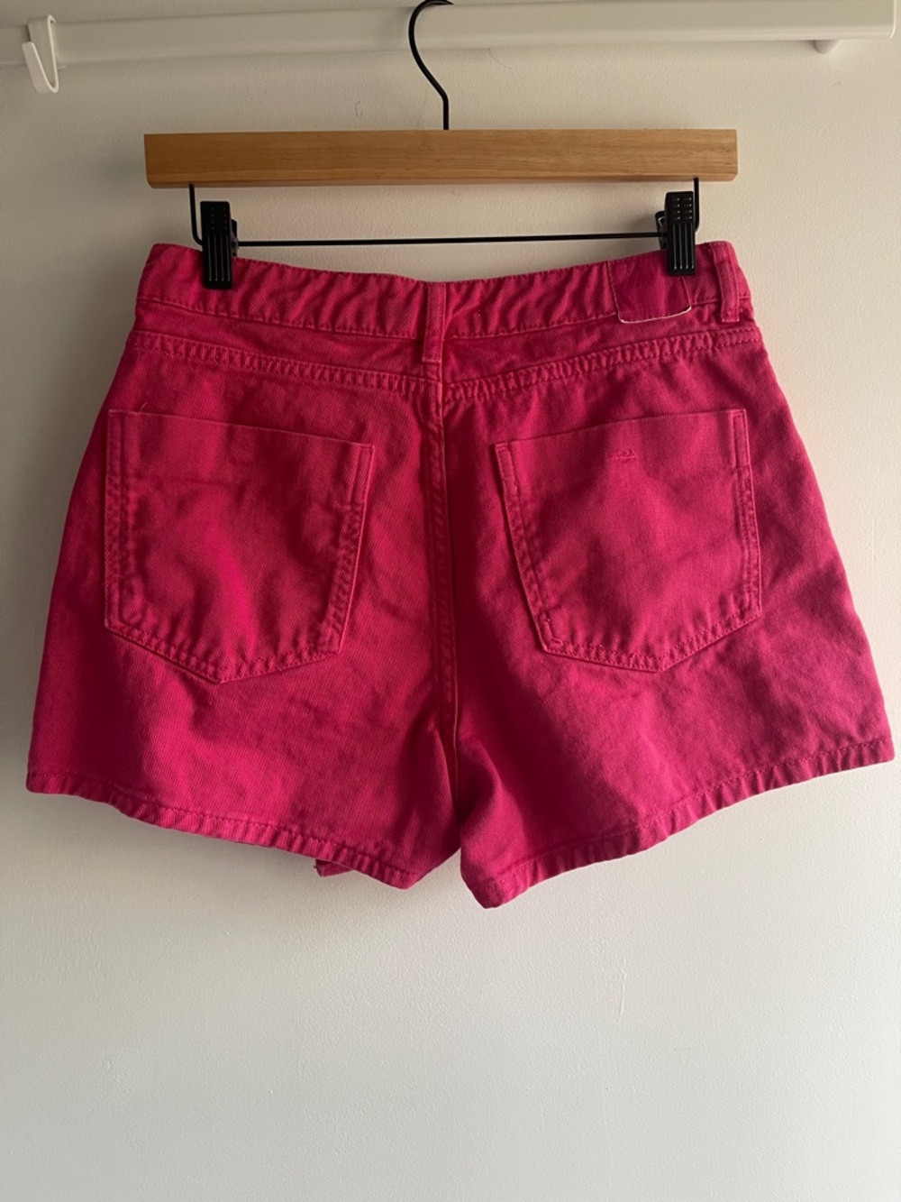 Zara Pink Cotton Wrap Front Skort Skirt Shorts Size M Barbiecore Y2K Asymetrical - Picture 4 of 11